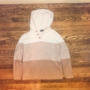 Tan Striped Express Hoodie